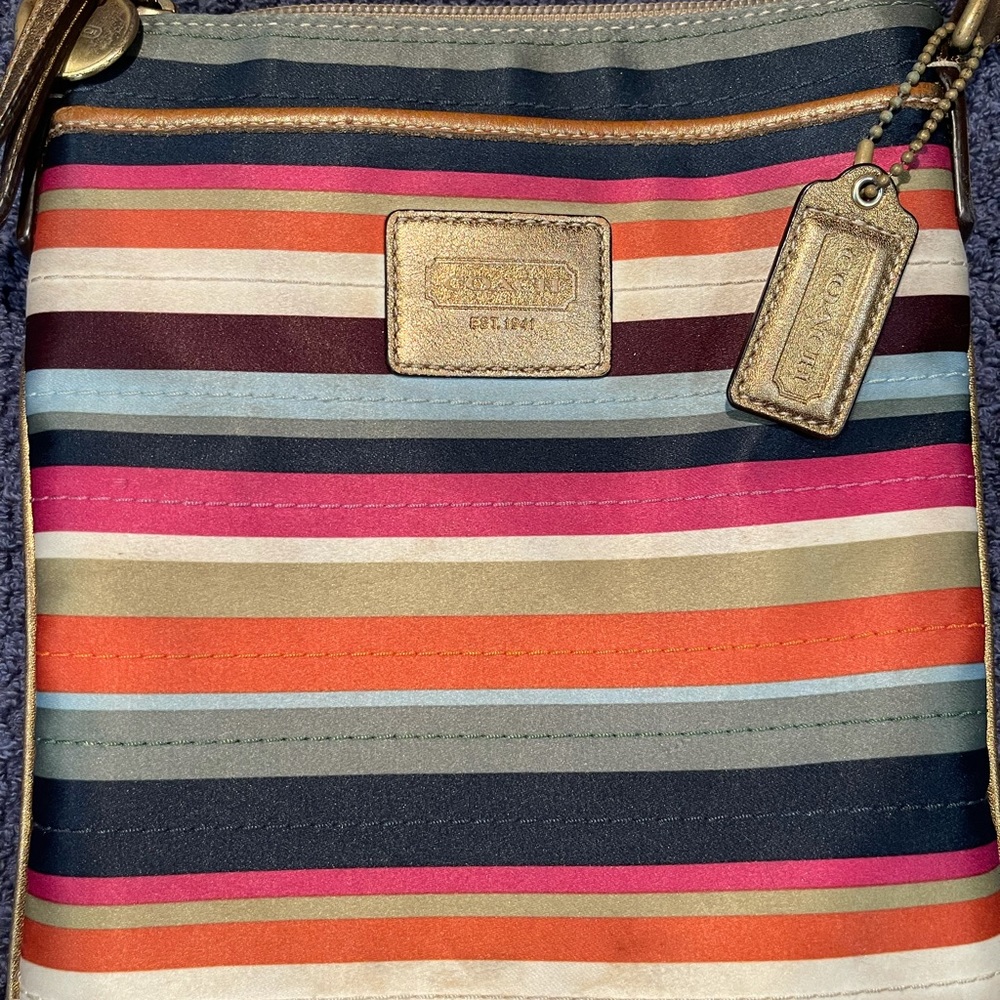 Vintage Coach Multicolor Crossbody